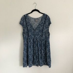Anthropologie Vanessa Virginia Ladder Lace Tunic